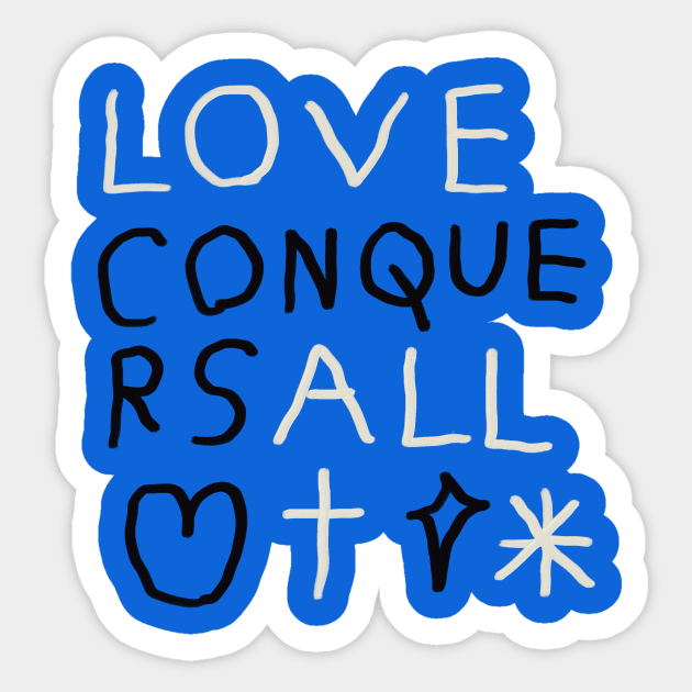 Love conquers all 2 Sticker by Soosoojin